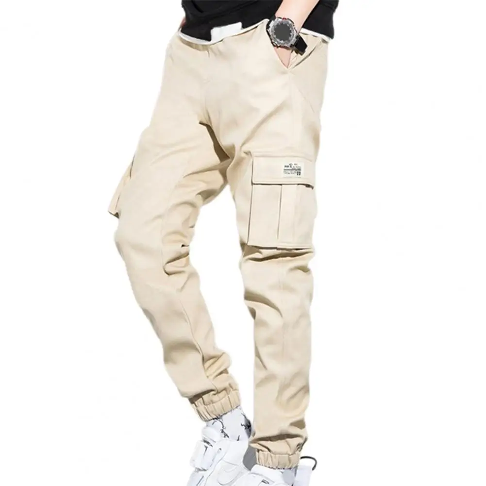 casual slacks Cold Resistance  Great Casual Cargo Pants Warm Cargo Pants Side Pockets   for Going Out best casual pants for men