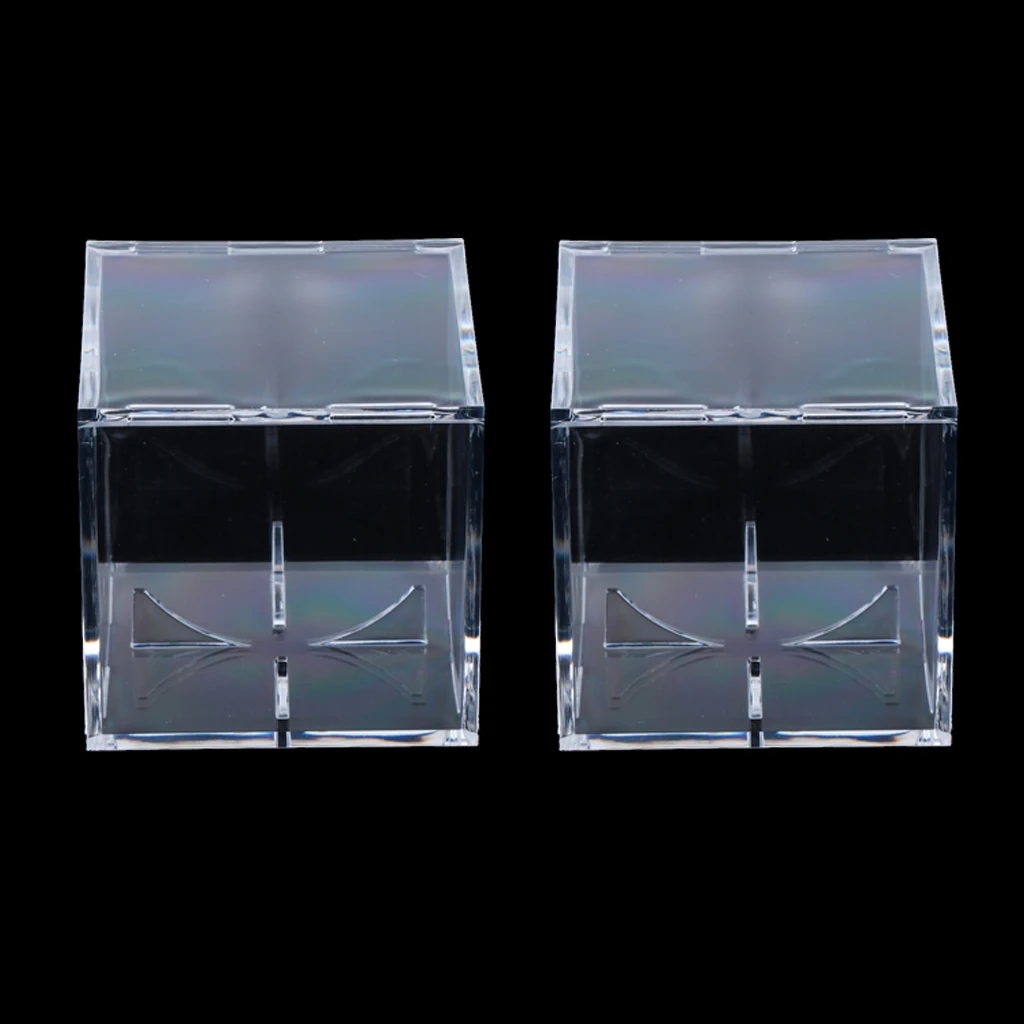 2 Pieces Clear Ball Case Baseball Sign Ball Display Show box