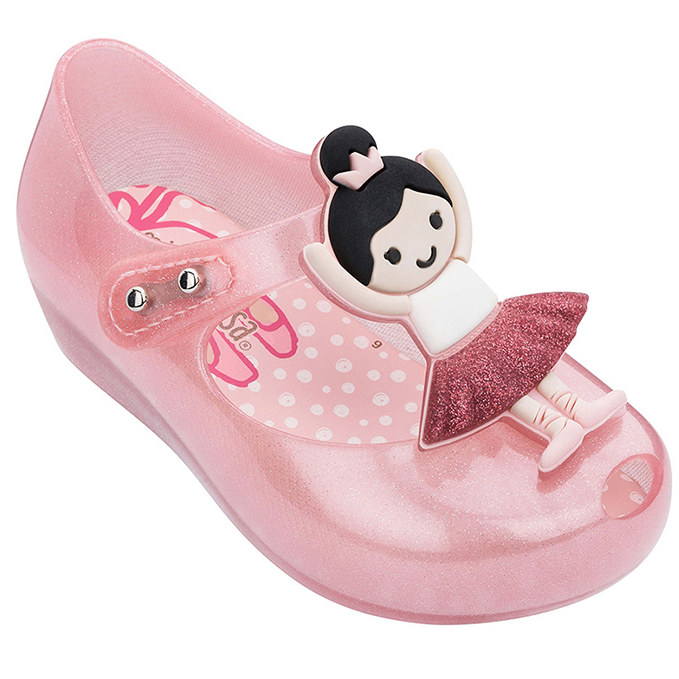 Mini Mlsa Jelly Twins Camellia Melflex Shoes 2021 Summer New PVC Bow Soft Comfort Kids Shoe Water Sandal Toddler Girl Sandals