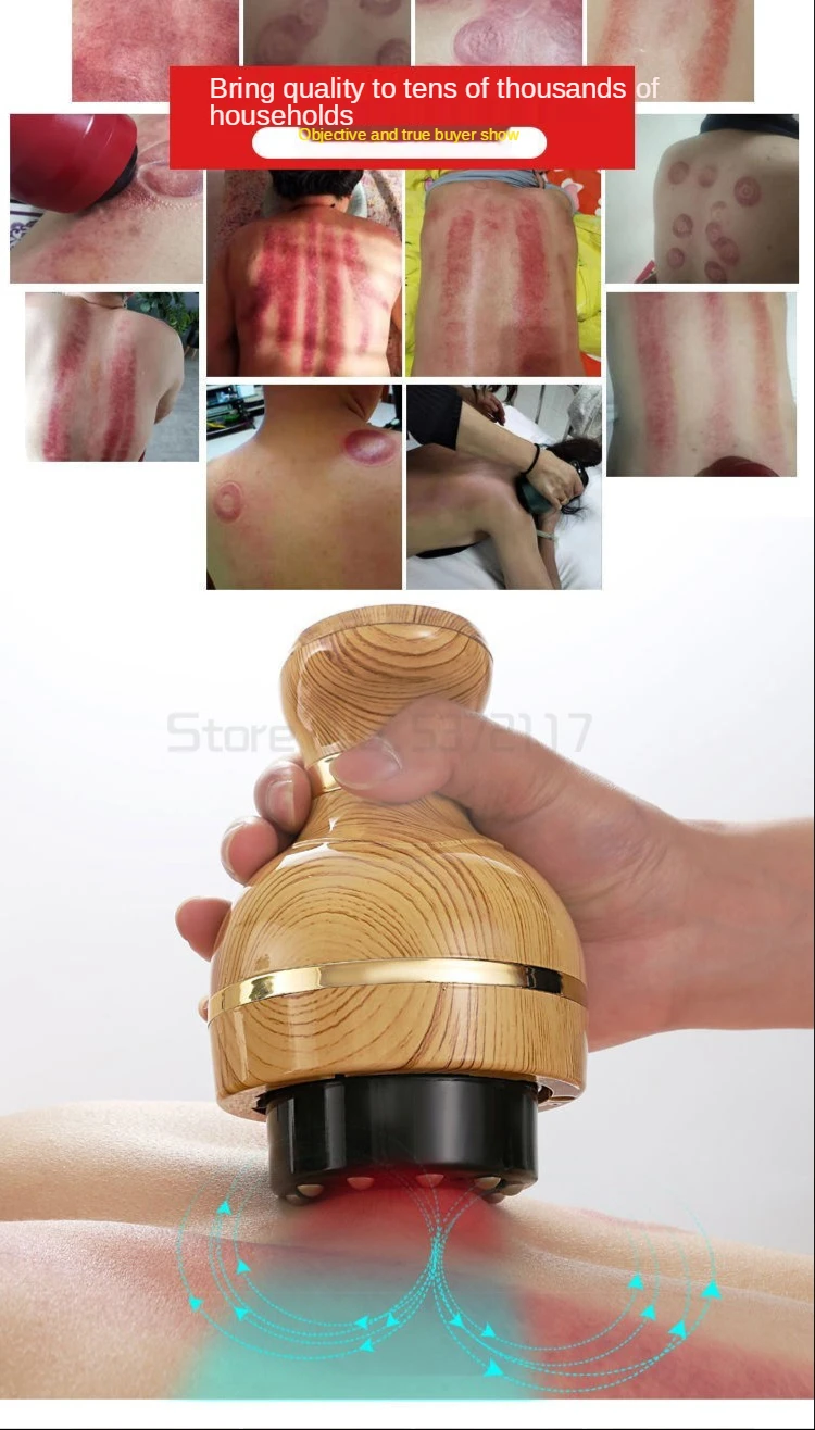 Cupping elétrica massagem corpo copos display lcd