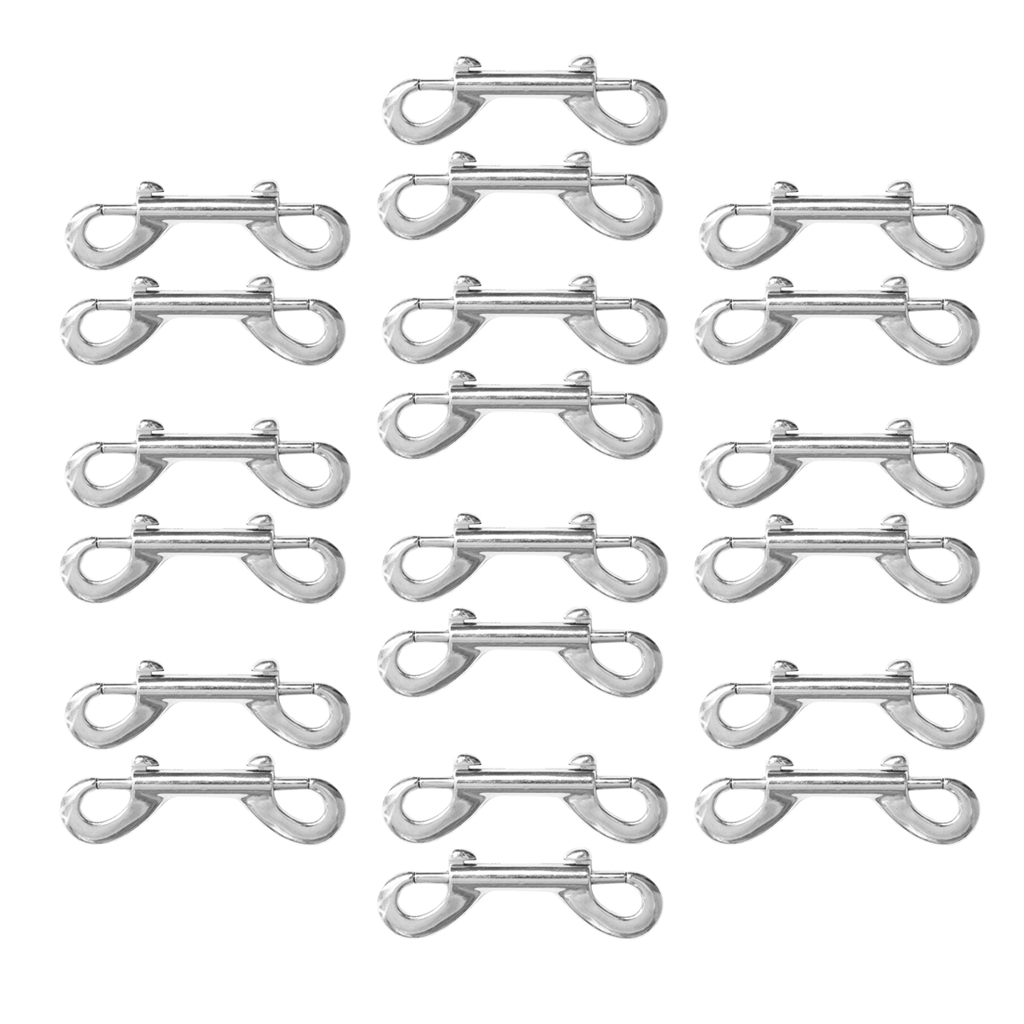 20PC Double Ended  Hook Clip Snap Hook Long  Snap Clip Heavy Duty