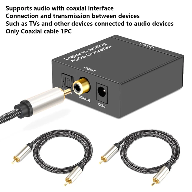Cable Coaxial Audio Digital 5.1 Spdif 2 Mts Rca 1x1 X 2 Htec