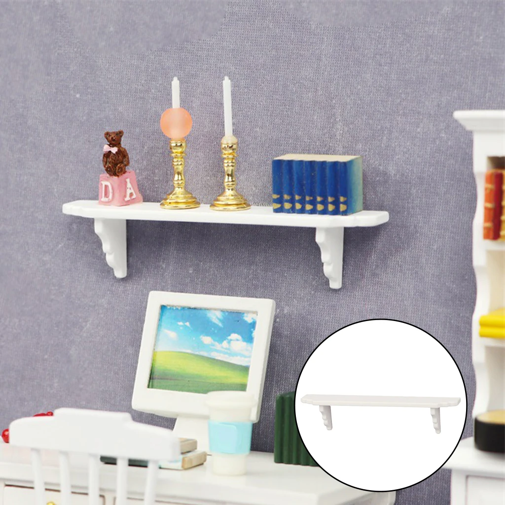 1/12 Scale Dollhouse Simulation Wall Shelf Model Bathroom Furniture Decor