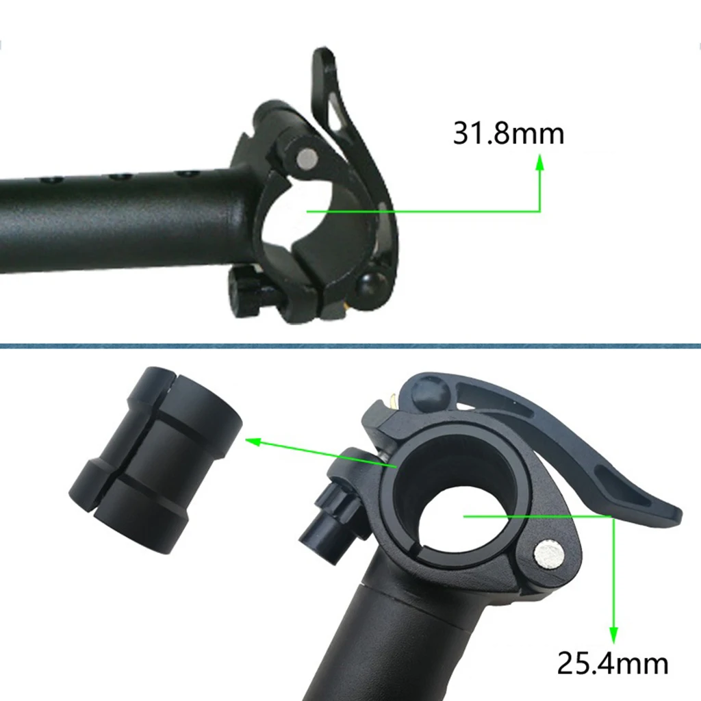 mi.xim Aluminum Alloy Adjustable Folding Bike Stem Head Tube Handlebar Post Front Fork Head Pipe for 1-1/8` Front Fork Steerer