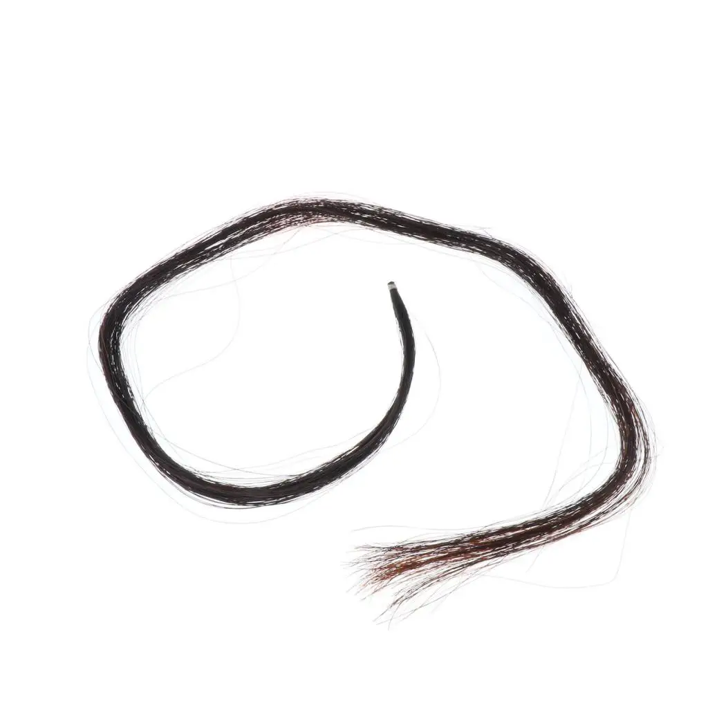 Dark Brown Horse Show Tail Hair Extension Bow For 4/4 Double Bass Accessory