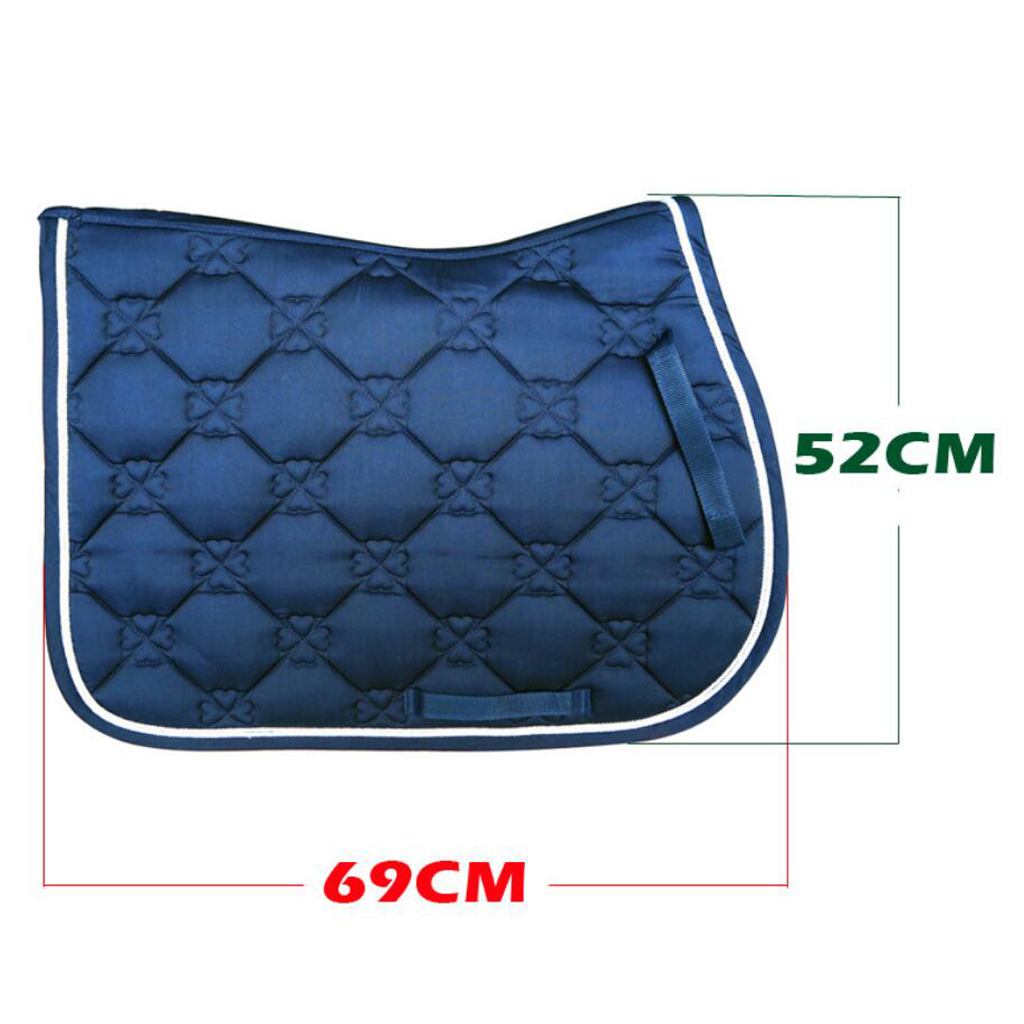 English Horse Saddle Pad Pony Jumping Show Saddle Pad Horse Half Saddle Blanket Pad Cover Anti-Slip Horse Riding Saddle Pad