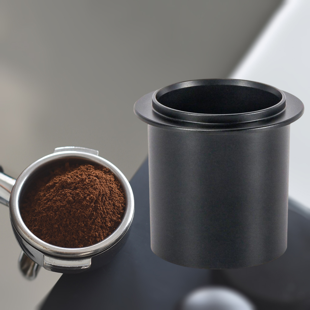 Aluminum Alloy Coffee Dosing Cup Powder Feeder Coffee Distributor for Coffee Tamper for Portafilter Coffee Tamper Kitchen Tools