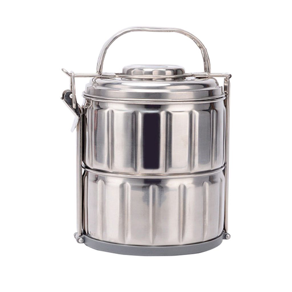 Stainless Steel Thermal Lunch Box Portable Stackable Bento Box 2 Tier/3 Tier