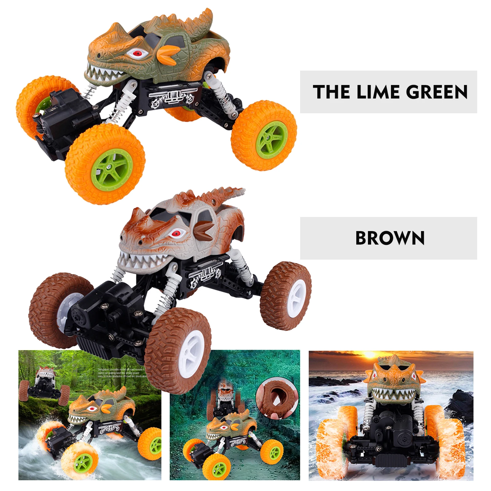 Toy Grade RC Truck Realistic Crocodile Falling Resistant RC Monster Crawler Buggy Children Gifts Age 3+