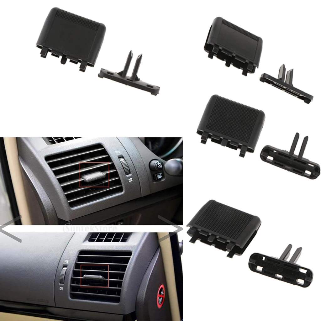4 Pcs/Set Car Dash A/C   Tab Clips Air Conditioning Leaf Louvre Slice Kit For Toyota Prado Nissan Honda Car  cessories