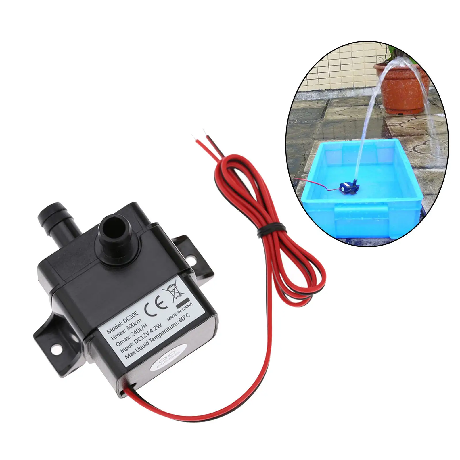 Quiet Submersible Electric Water Fountain Pump Brushless for Fish Tank ,Pet Cats Dogs Drinking Fountain Dispenser