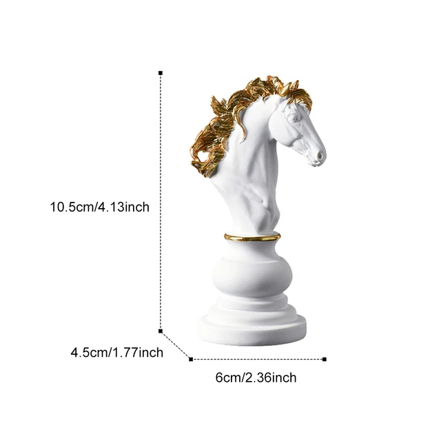 King Chess Piece Smooth Resin Figurine Study Queen Ornament Gift Home Decor  Living Room Bedroom Office Non Slip Desktop Art Craf - AliExpress