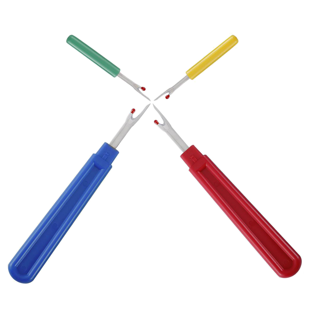 2pcs Large Seam Ripper and 2pcs Small Seam Ripper for Sewing Thread Cutting
