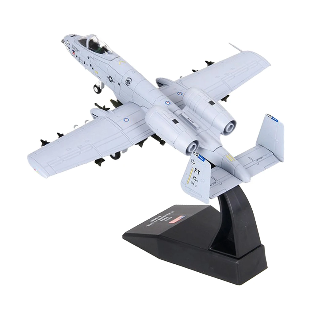 1/100 Realistic America A-10 Attack Plane Aircraft Warcraft Model Toys Decor