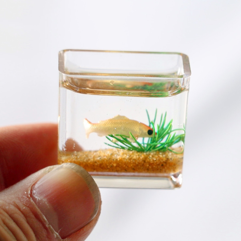 mini fish tank toy