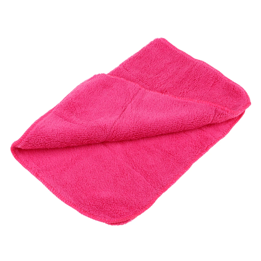  30x40cm/11.8x15.7 Inch Microfiber Ice Skate Cover Cleaning Cloth Wiper Pink