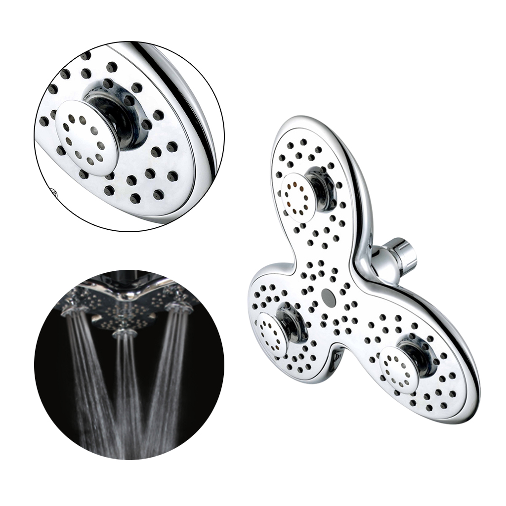 Modern ABS Petal Rainfall Shower Head With High Pressure And Easy Toolless
