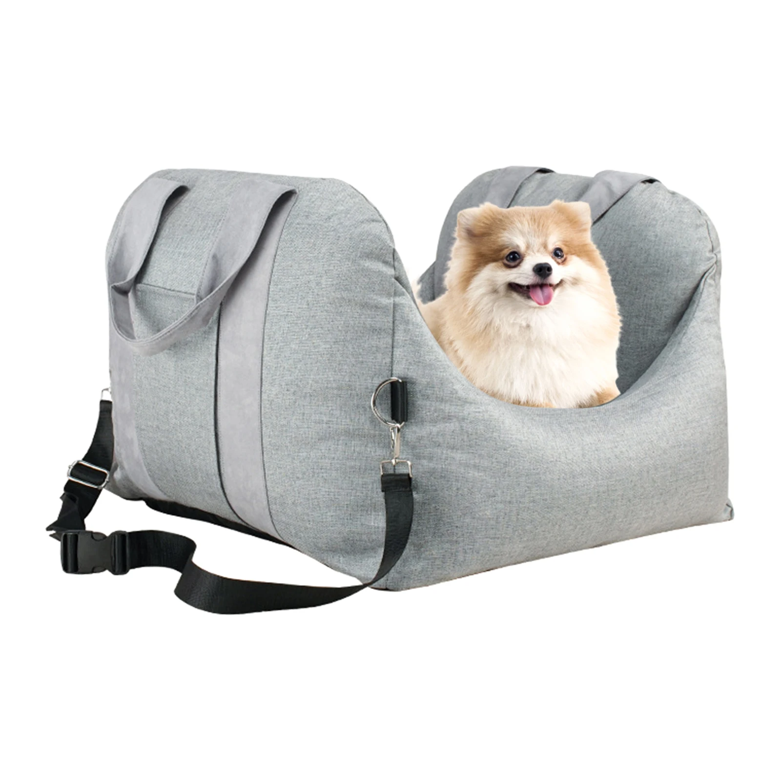 Pet Seat Safety Basket with Storage Pocket Dog Car Seat Bag for Travel Gift Car Cats
