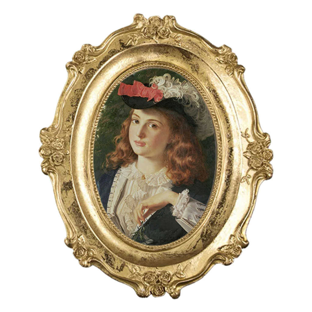 Photo Frame Resin Decoration Wall Mounted Classic Picture Holder for Dining Room Home Decor Movie Theater Porch Wedding