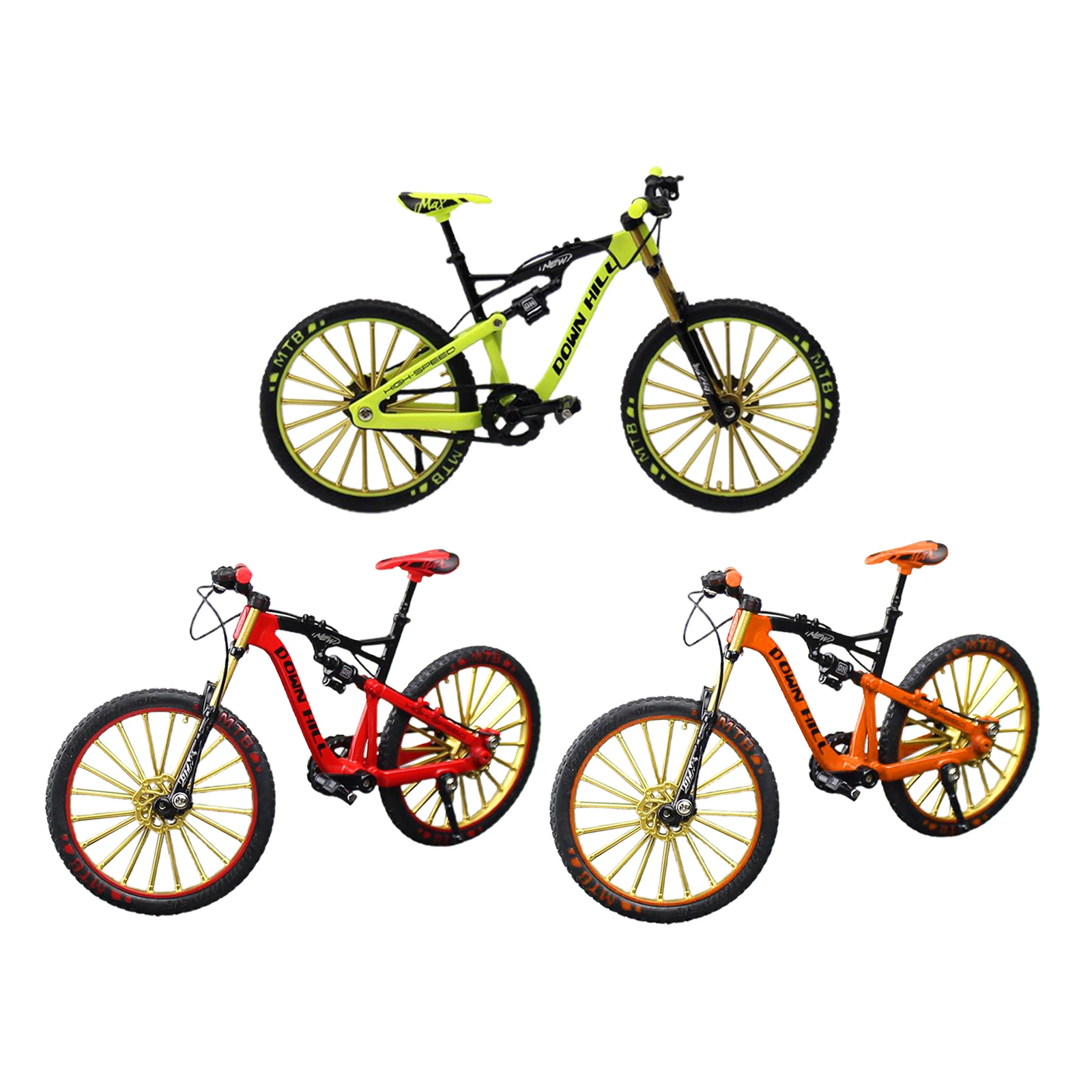 Rouge ❤ ❤ Mini Finger Mountain Bikes Diecast Alliage endoprothèses doigt vélo modèle