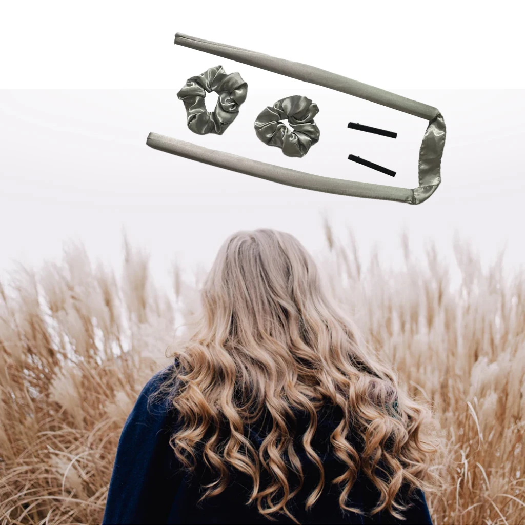 Heatless Hair Curlers Hair Curl Rod Headband for Long Medium Hair Overnight Soft Sponge Hair Rollers DIY Hair Styling Tools