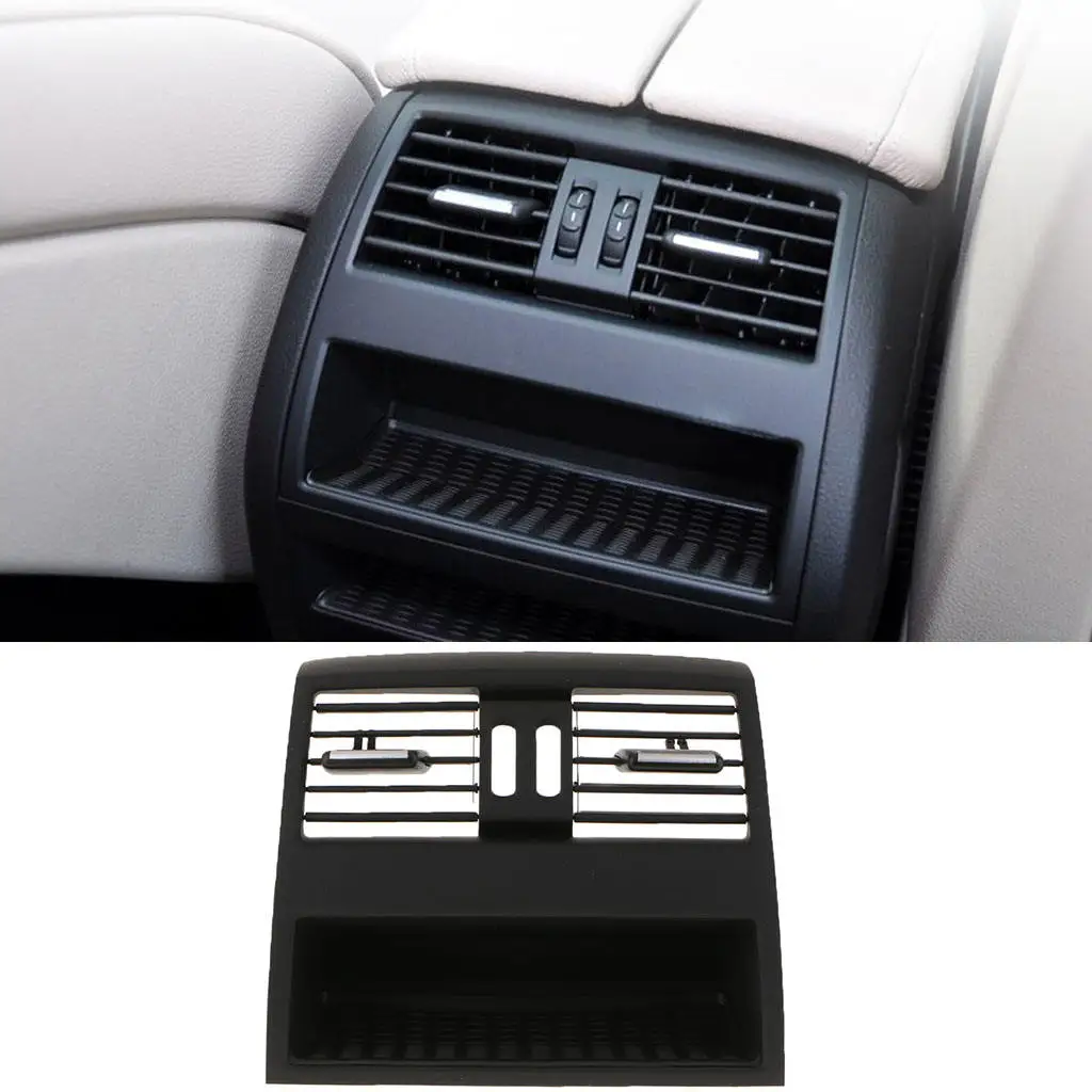 Car Rear Center Console Fresh Air Outlet Vent Grille Cover for  Series 5 F10 F11 None Button Automotive Replacements