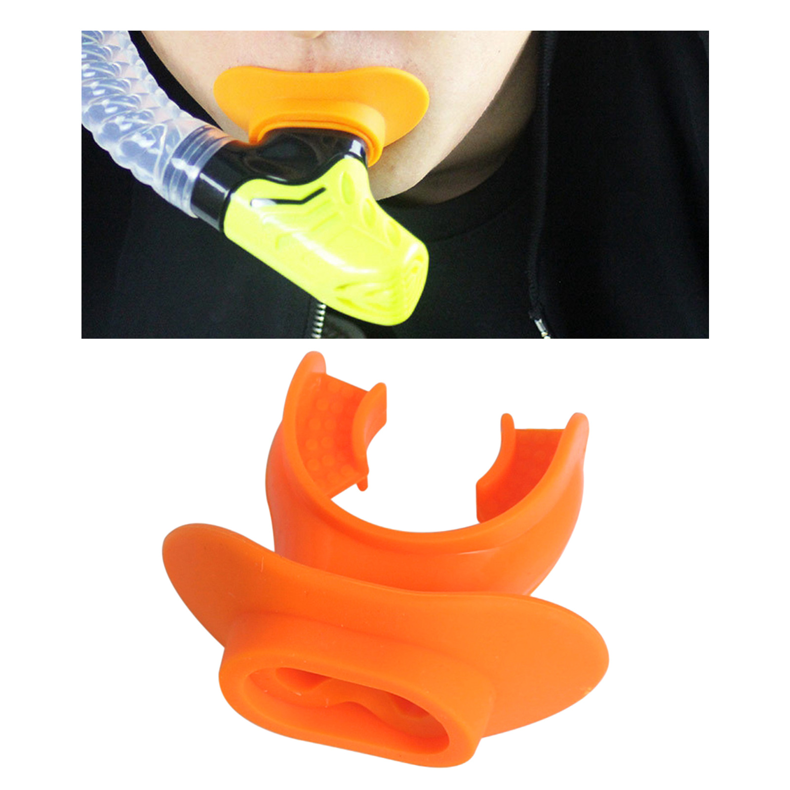 Silicone Snorkel Mouthpiece Soft Comfortable Spare Replacement Scuba Diving Mouthpieces for Regulators Octopus