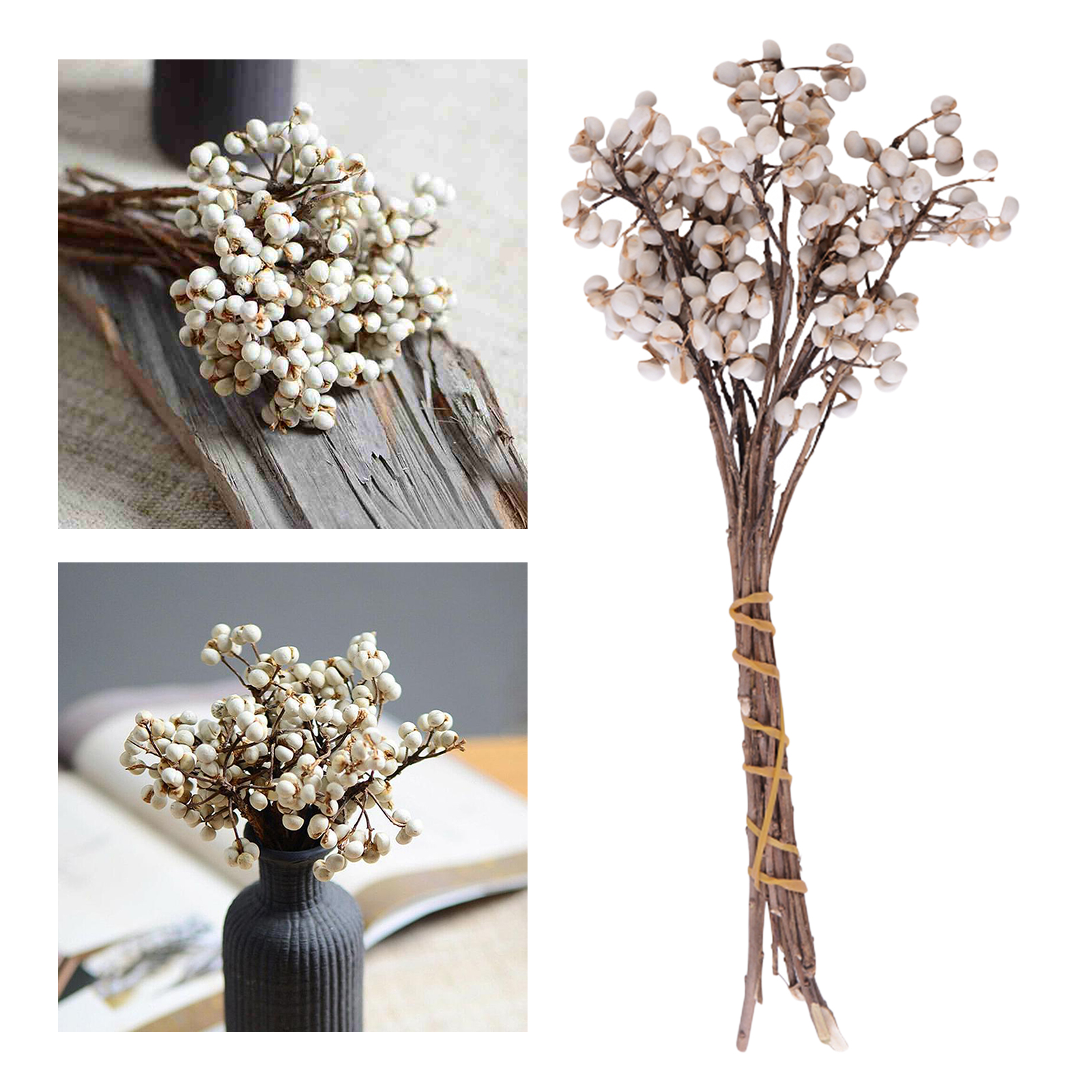 Cotton Ball Stems Plants Branches Stalks Vase Filler DIY Wedding Home Decor