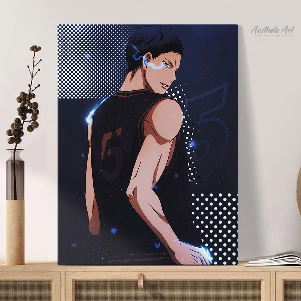 Постер Kuroko Aomine Аниме Манга без корзины, домашний декор, холст с  принтом, украшение для гостиной, художественная настенная живопись |  AliExpress