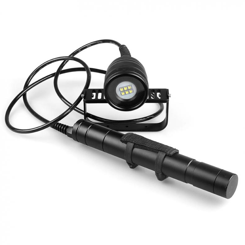 Modos de Mergulho 200m com 5 Impermeável Lumens Xm-l2 u2 Led Subaquático Lanterna Suporte Profissional Mergulho Div10w 4500 6x 16 Lanterna led diodo emissor de luz à