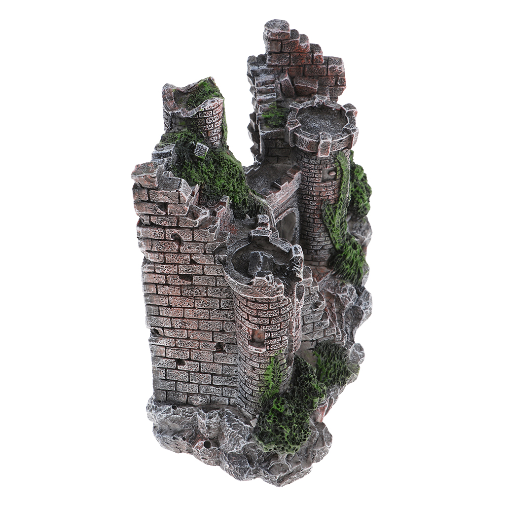 Castles Aquarium Decorations Resin Castle Villa Ornaments Fish Tank Aquarium Accessories