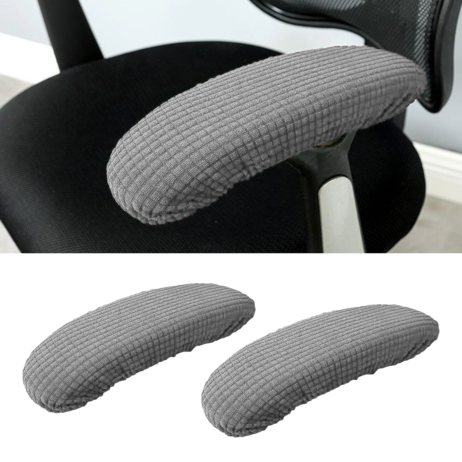 2pcs Chair Armrest Covers For Home Office Chairs For Elbow Polyester Armrest Slip Proof Sleeve Chair Arms Cover