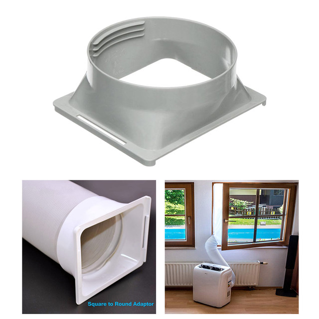 Adaptateur Plat Pour Tuyau Climatiseur Mobile - 15 Cm, Raccord Pour Sèche-linge, Kit De Ventilation Fenêtre
