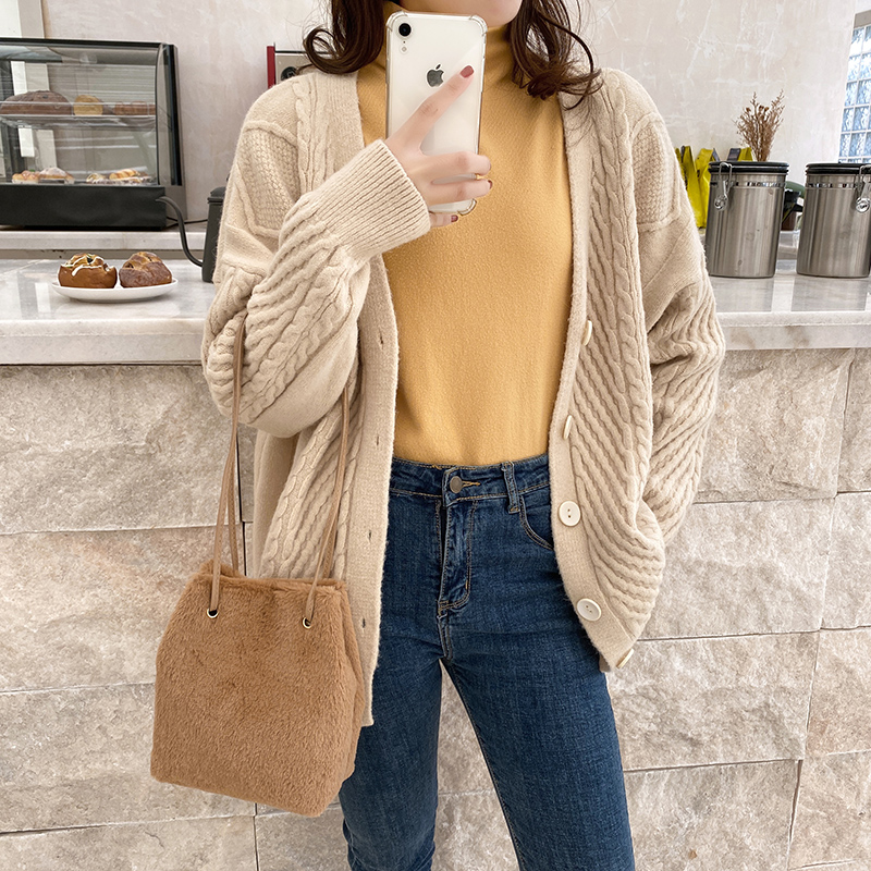 crossbody do saco da cubeta do luxuoso