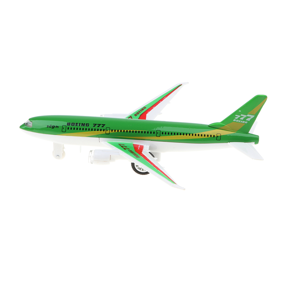 Alloy Die-cast Plane Toy Green  777 Airplane Model Kid Gift Collection