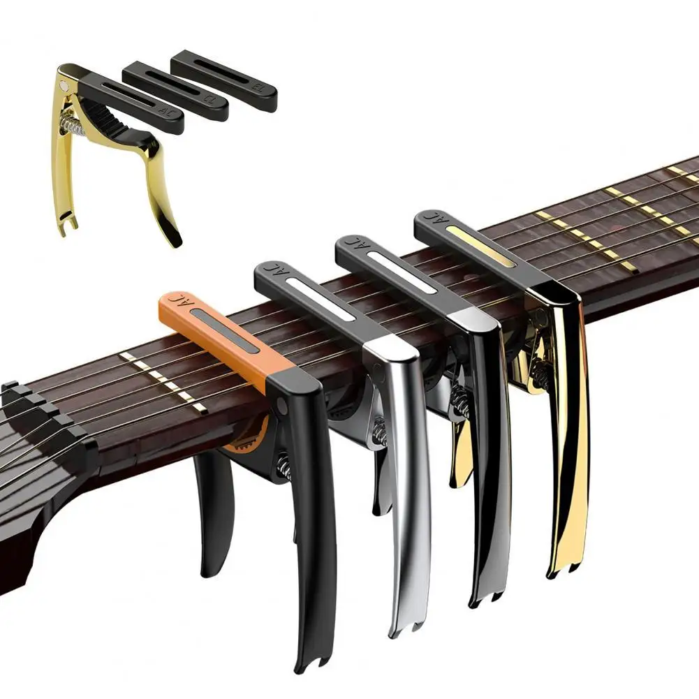 Guitar Capo for Acoustic and Electric Guitars，Ukelele,Bass with Guitar 4 Pack 