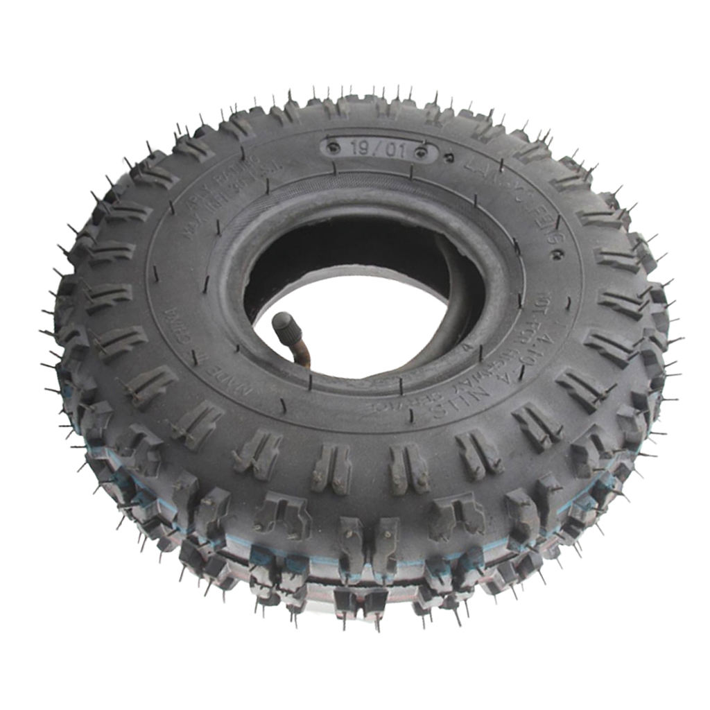 Heavy Duty Rubber 4.10-4 410-4 4.10/3.50-4 Tire and Inner Tube Set for Garden  Snow Blower Go Cart Repair Accessories