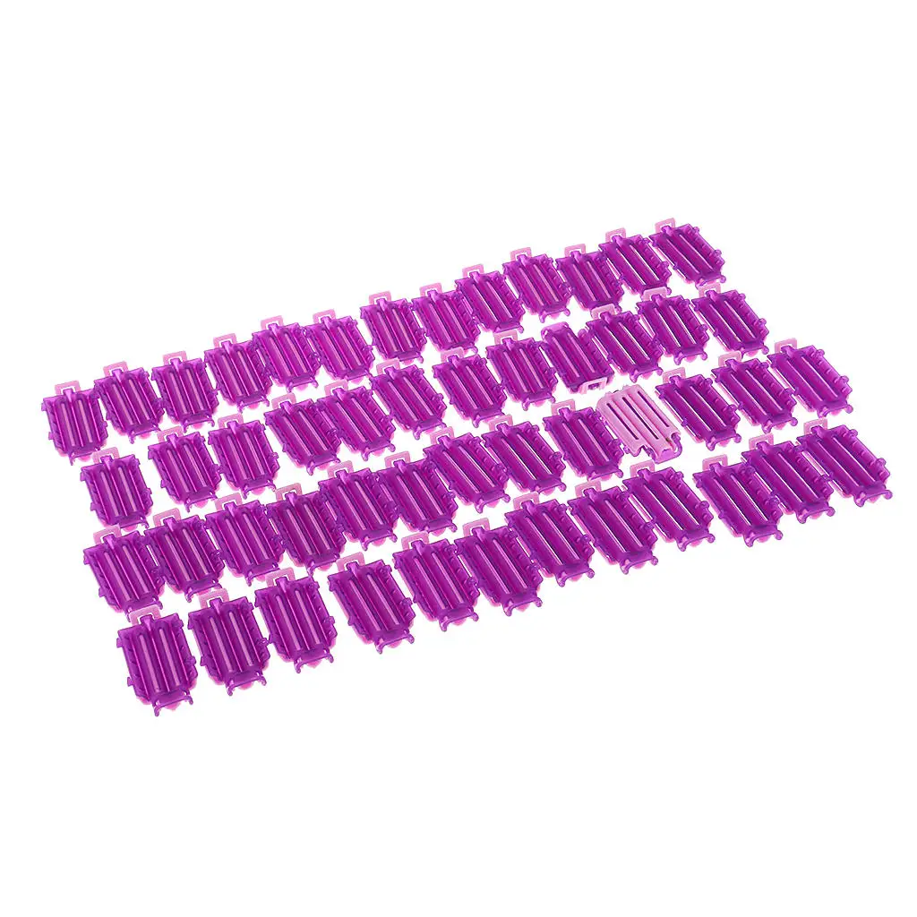 Lot 50 Hair Wave Rods Kit DIY Clip Curlers Maker Tool for Salon Travel
