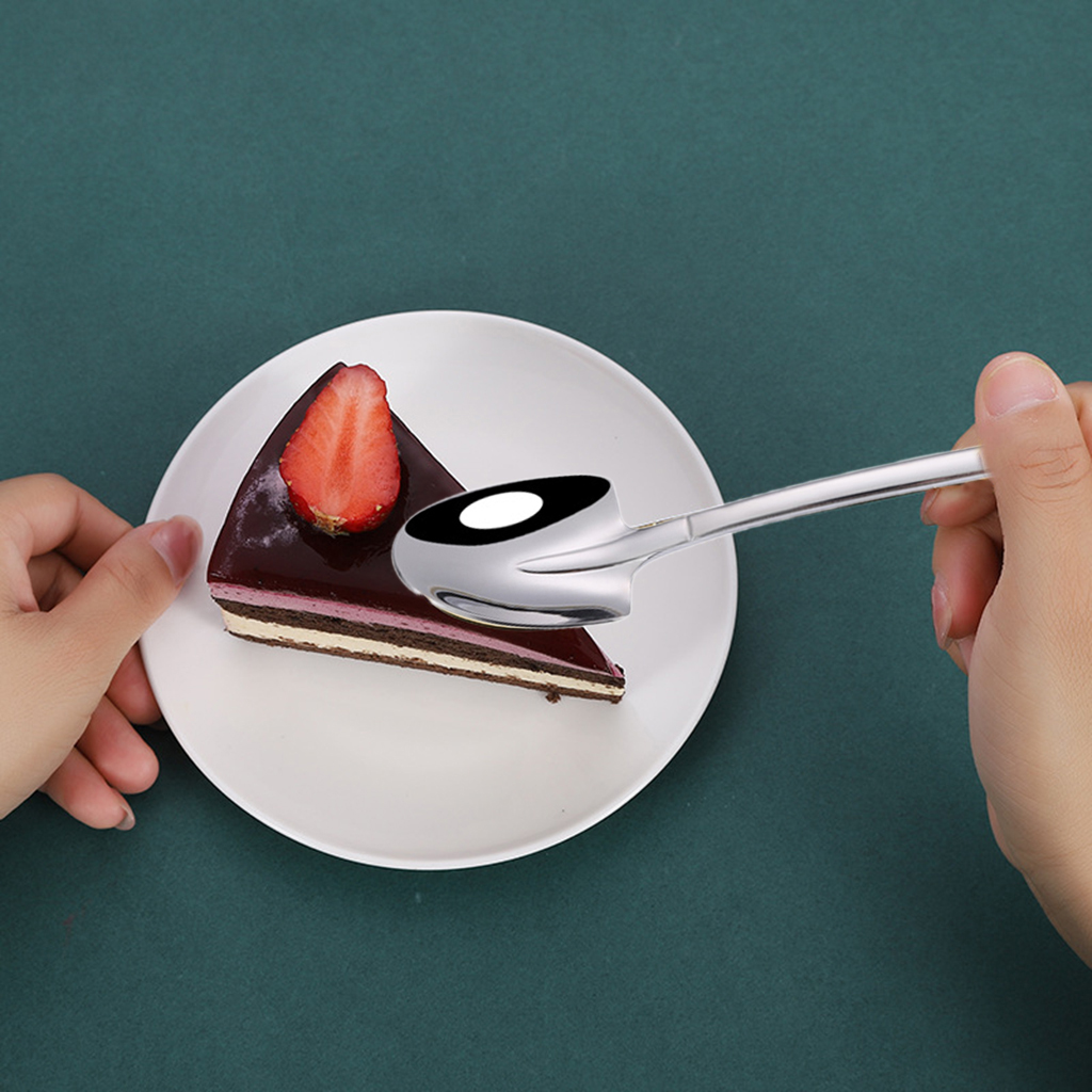 Coffee Spoon Cutlery Stainless Steel Retro Stainless Steel Shovel Ice Cream Spoon Scoop Creative Spoon tea-spoon Tableware