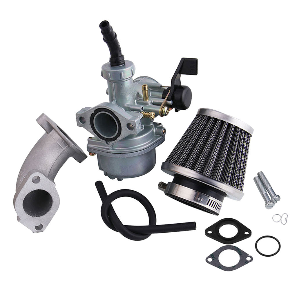 Carburetor Carb Kit Air Filter Intake Manifold 4 Stroke Engine for 110cc 125cc Chinese Motorcycle Quad ATV Dirt Bike Go Kart
