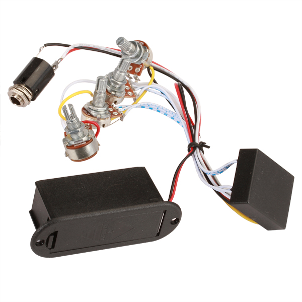 2-Band EQ Preamp Circuit For Active Bass Pickup Parts Accessories