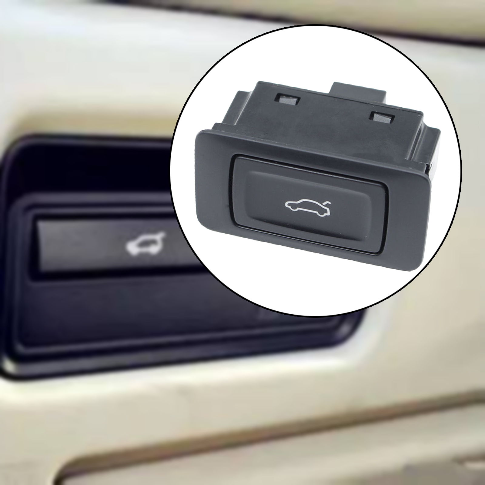 4G0959831A Electric Power Trunk Lock Control Switch Button Trunk Lid Lock Push Button Compatible for Audi A4 S4 Q3 Q5 Q7