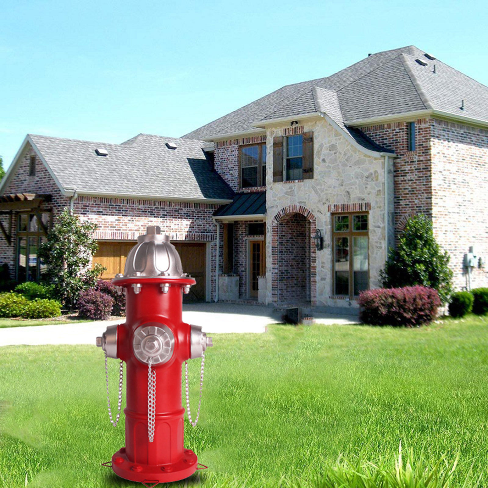 Outdoor Ornaments Fire Hydrant Garden Statue Puppy Pee Post Training Decoration Lawn Sculpture Yard Flowerbed Crafts Decor