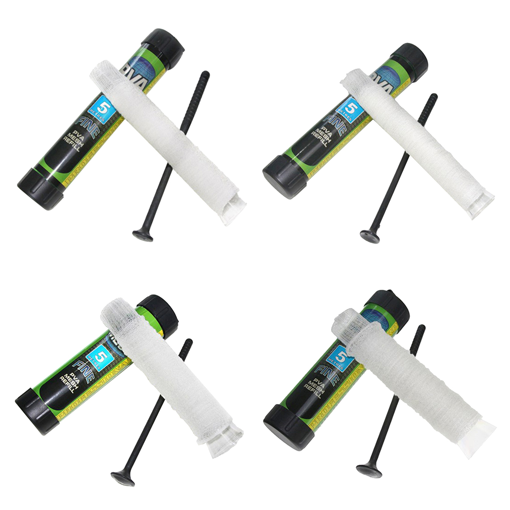 5m PVA Bags Water Soluble Carp Fishing Bait Bag 18mm/25mm/37mm/44mm