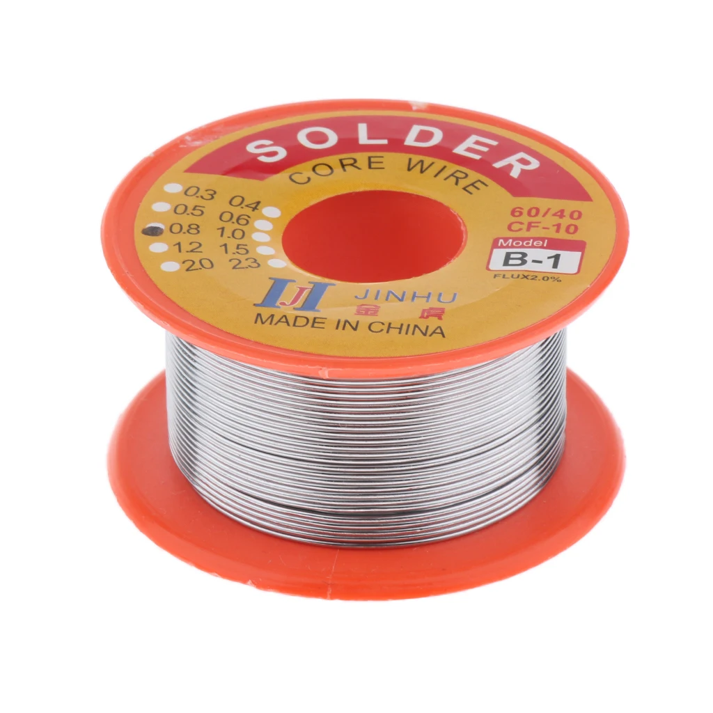 Tin Lead Solder Wire Rosin Core 2% Flux Iron Welding Tool 0.8mm Diameter 50G For Electrical and Electronics DIY Work