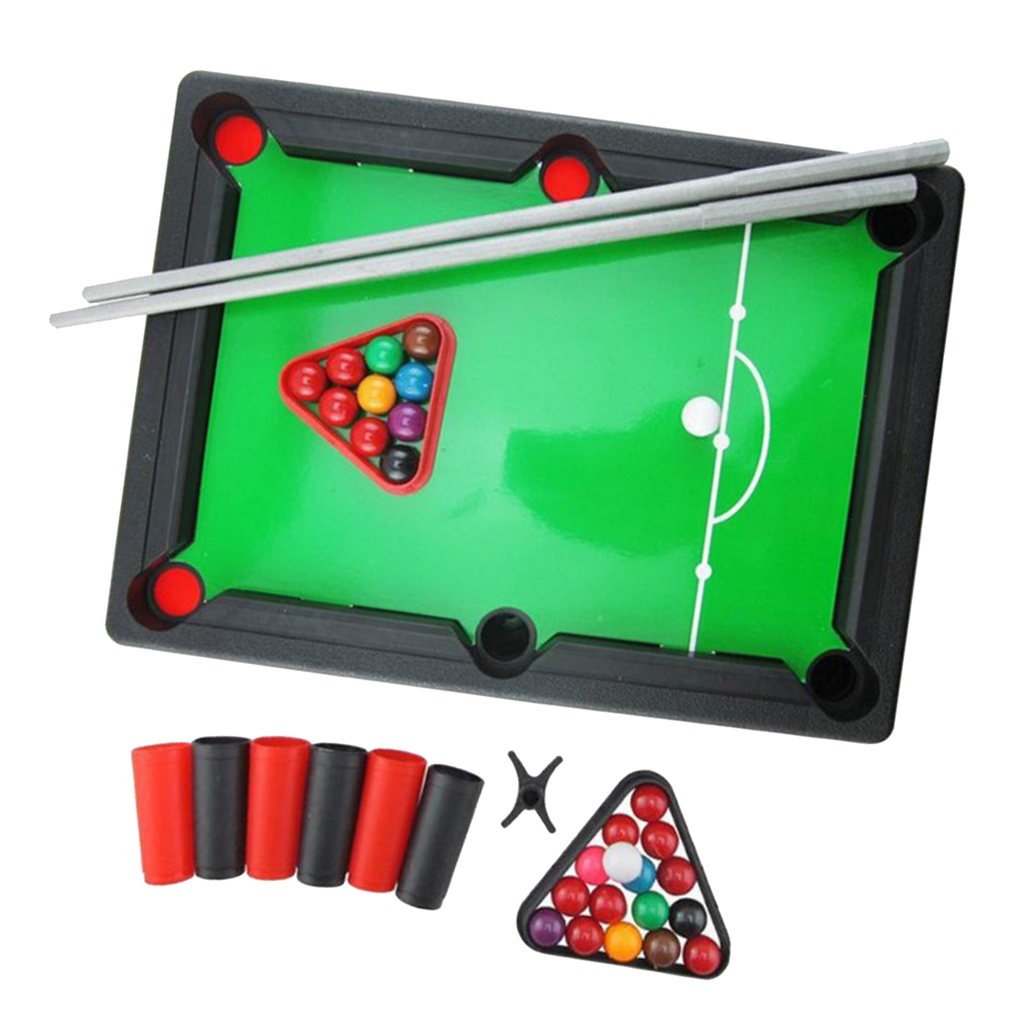 Kid's Mini Tabletop Pool Billiards Game w/Balls Parent Child Interaction