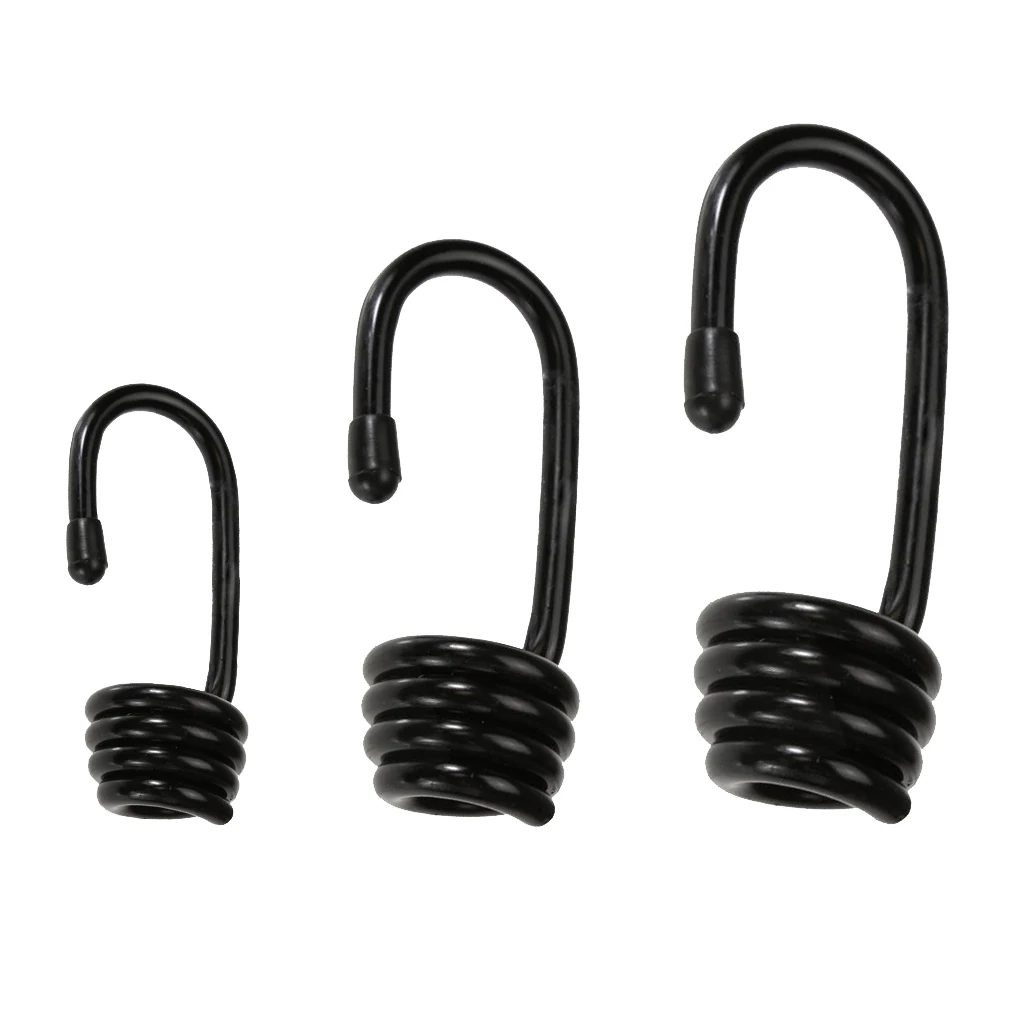Spiral Hook, Steel Hook Coated With Plastic, Expander Rope Rubber Cord Tensioner Spiral Hook, Steel Hook Coated With Plastic, Expander Rope Rubber Cord Tensioner