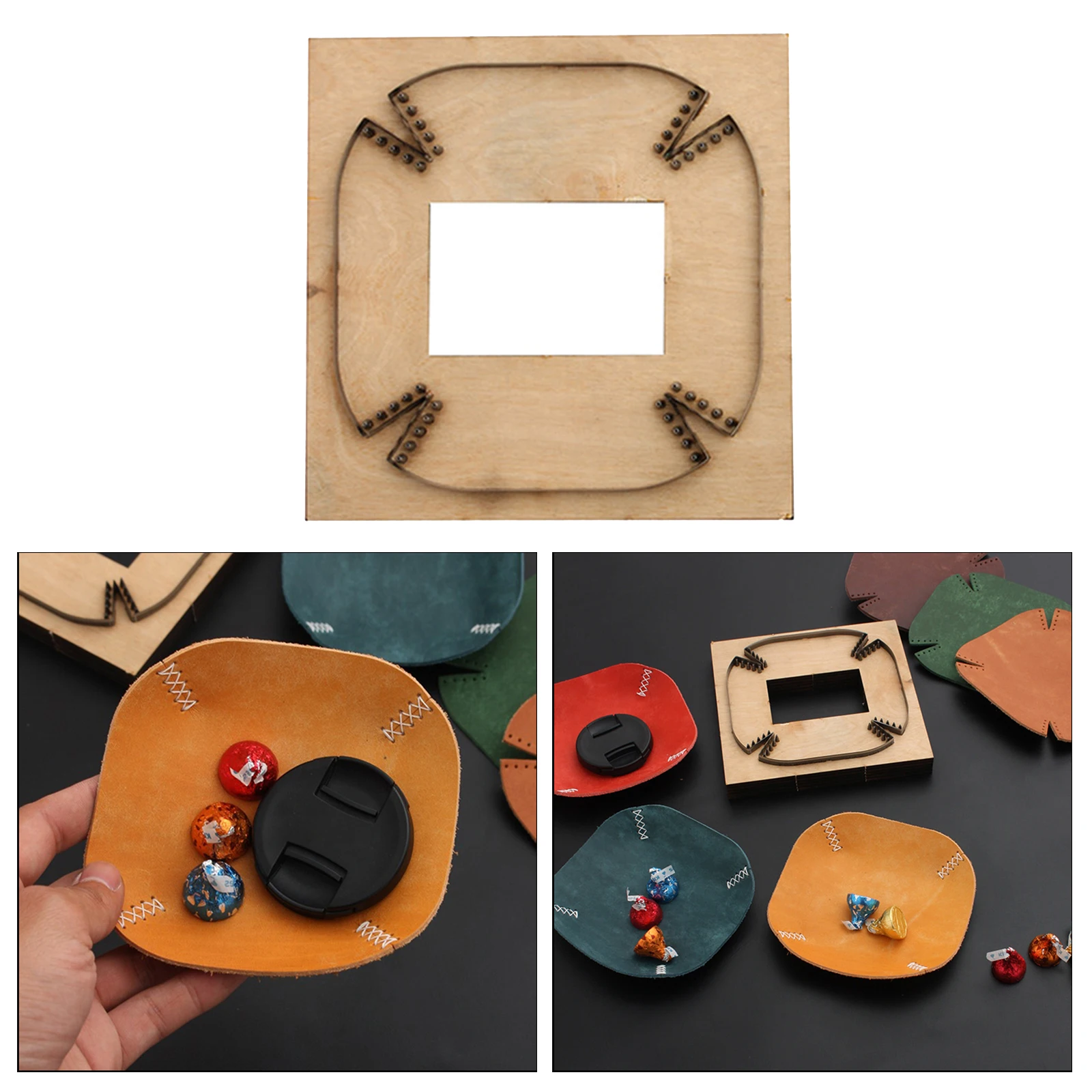 Metal Leather Cutting Die Leathercraft Handwork Leather Catchall Desk Storage Plate Mold Stencil Cut Mould