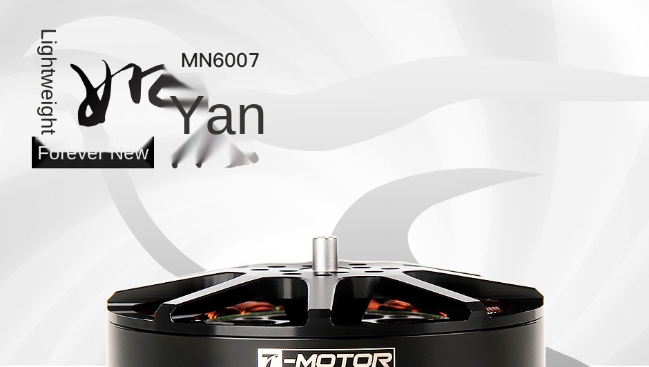 Eficiência do Motor do Rotor do Eixo Ultra-baixo Peso Mudar Mais Longa-resistência Uavs Mn6007 1 do rotor do eixo longa-resistência uavs mn6007