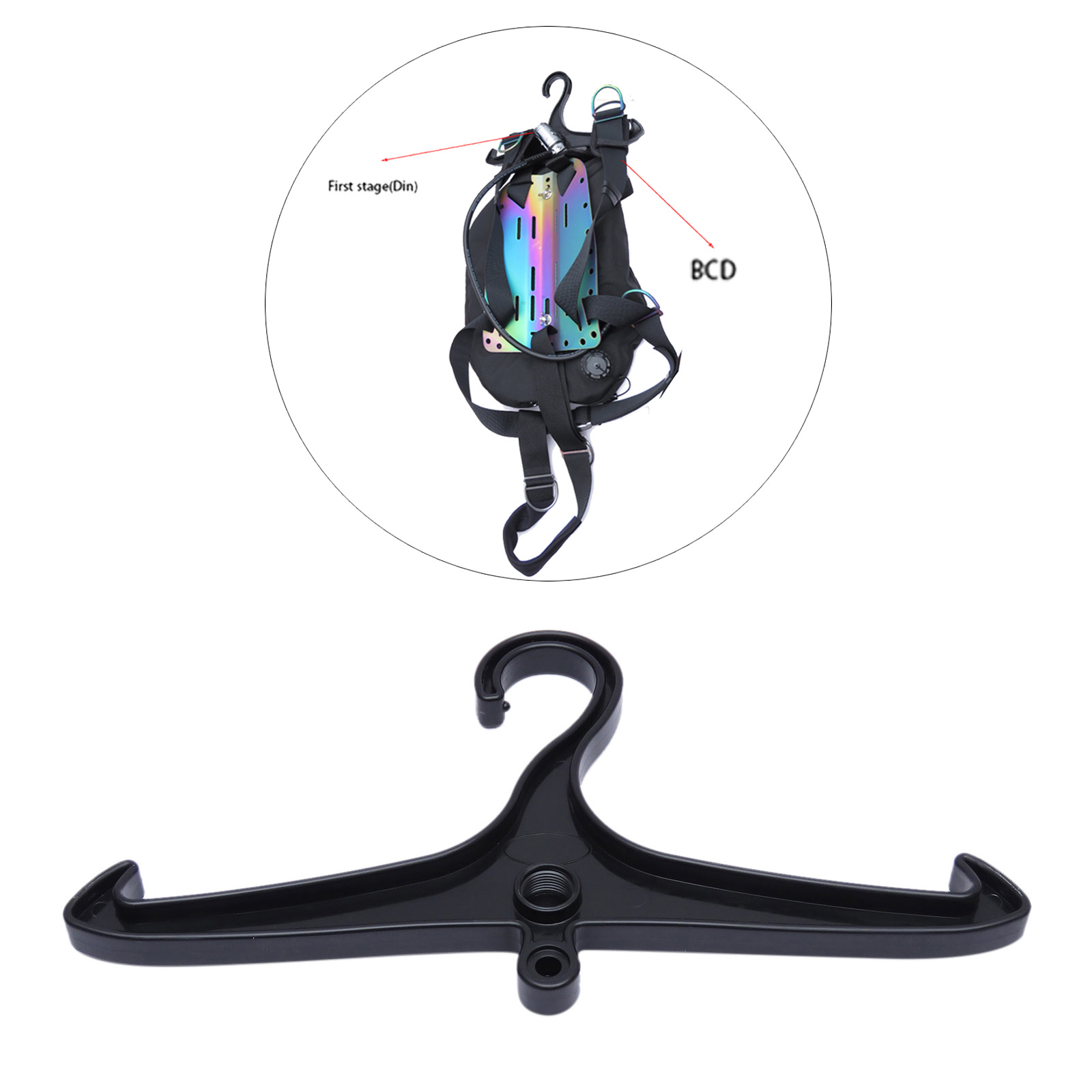 Multi-Purpose BCD Scuba Gear Diving Hanger Snorkeling Suit Hanging Bracket